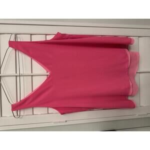 Lilly Pulitzer Florin Reversible Sleeveless V-Neck Top Pink size medium